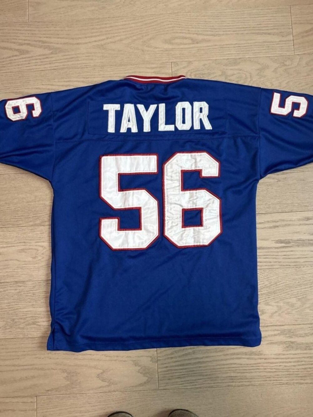 NY Giants Lawrence Taylor 56 Mitchell & Ness 1990 Spider Jersey Men 48 Med/Large